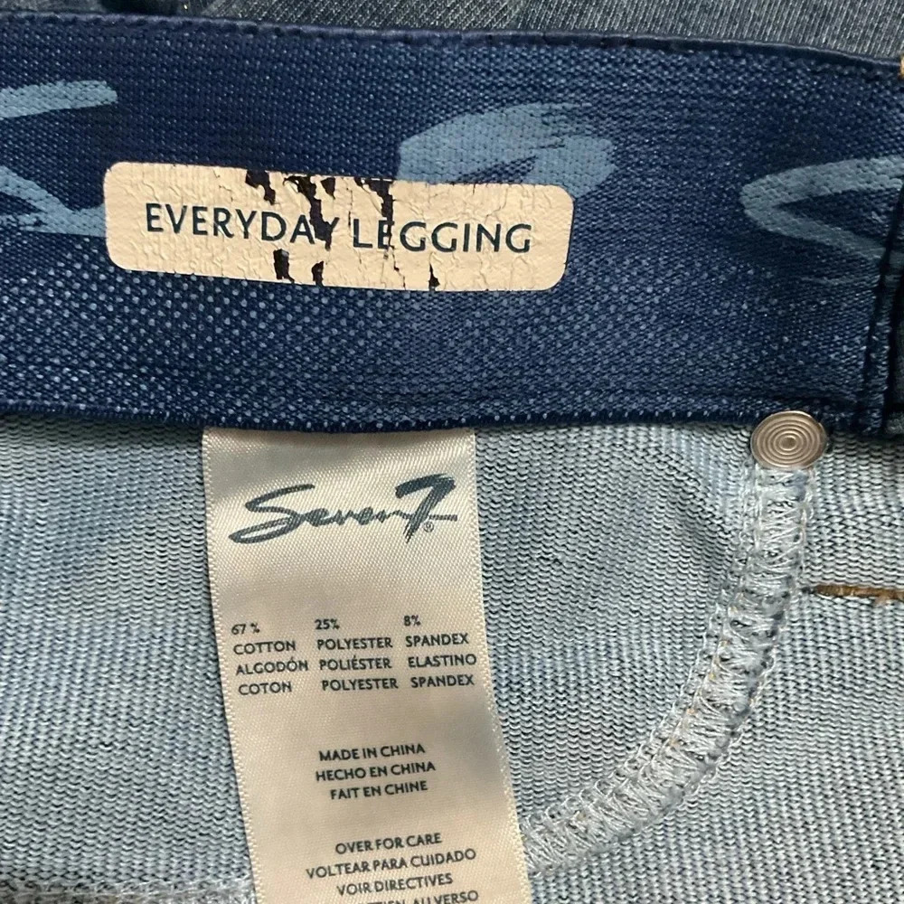 Seven7 Everday Legging Soft Tapered Straight Leg Jeans Size 10 - Picture 3 of 3